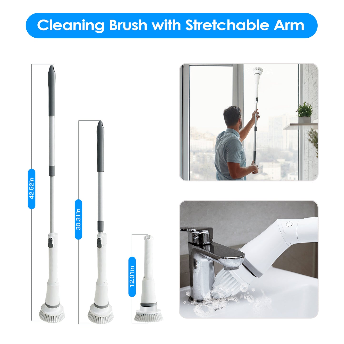 Electric spin scrubber