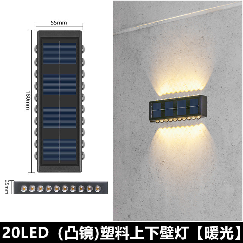 Solar Outdoor Wall Light for Home Garden Decoration